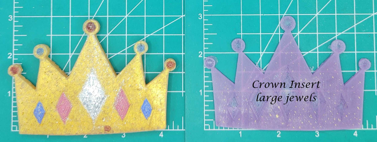 Crown Inserts - Silicone Freshie Mold