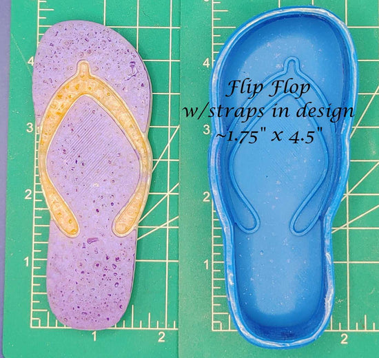 Flip Flop - Silicone Freshie Mold - Silicone Mold