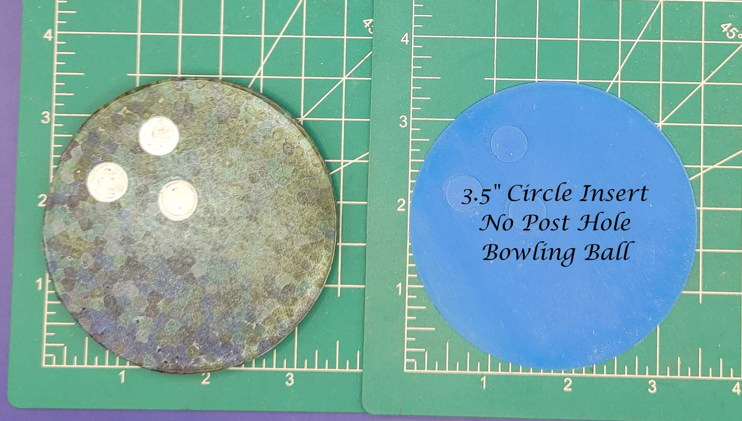 3.5" Circle Sports Ball Inserts - Silicone Freshie Mold