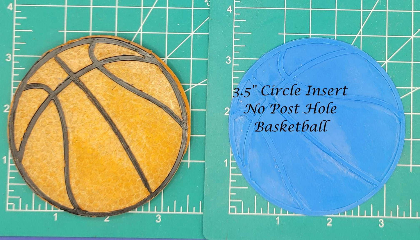 3.5" Circle Sports Ball Inserts - Silicone Freshie Mold