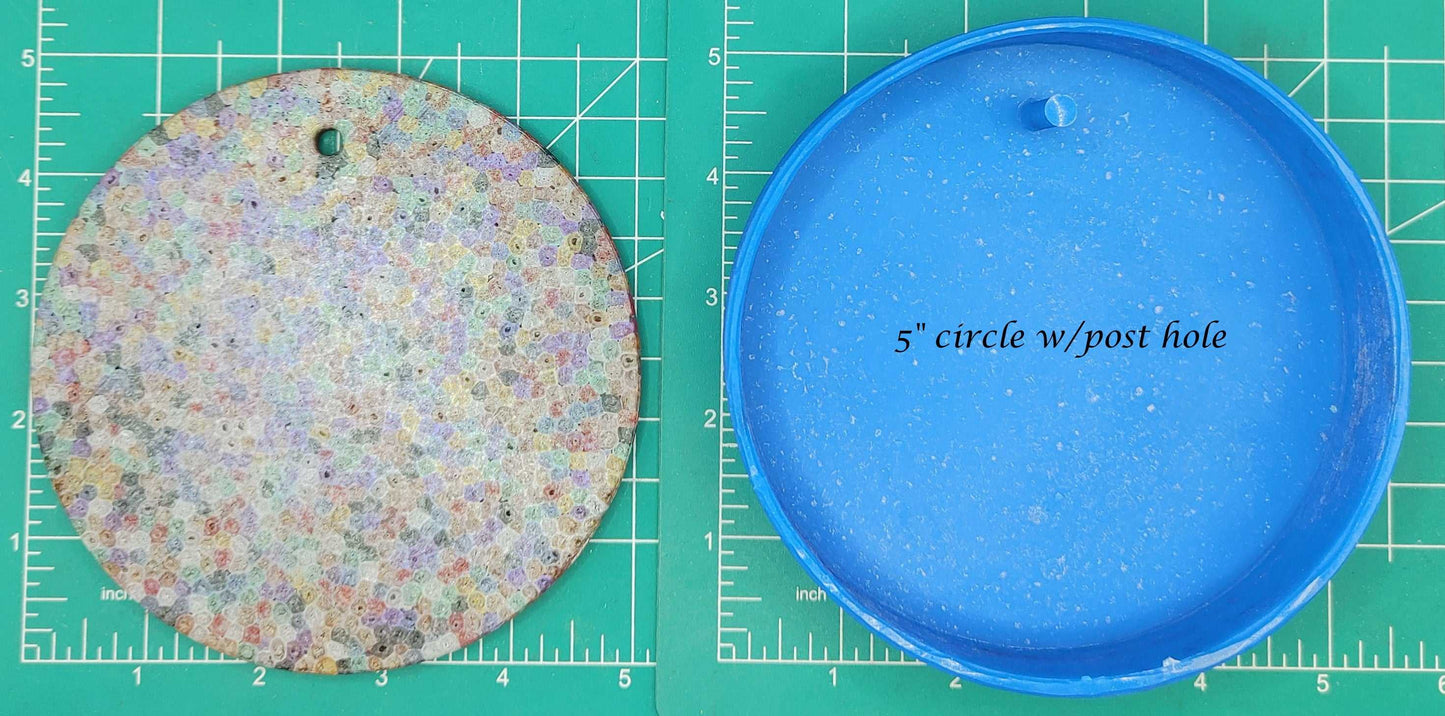5" Circle Tray - Silicone Freshie Mold