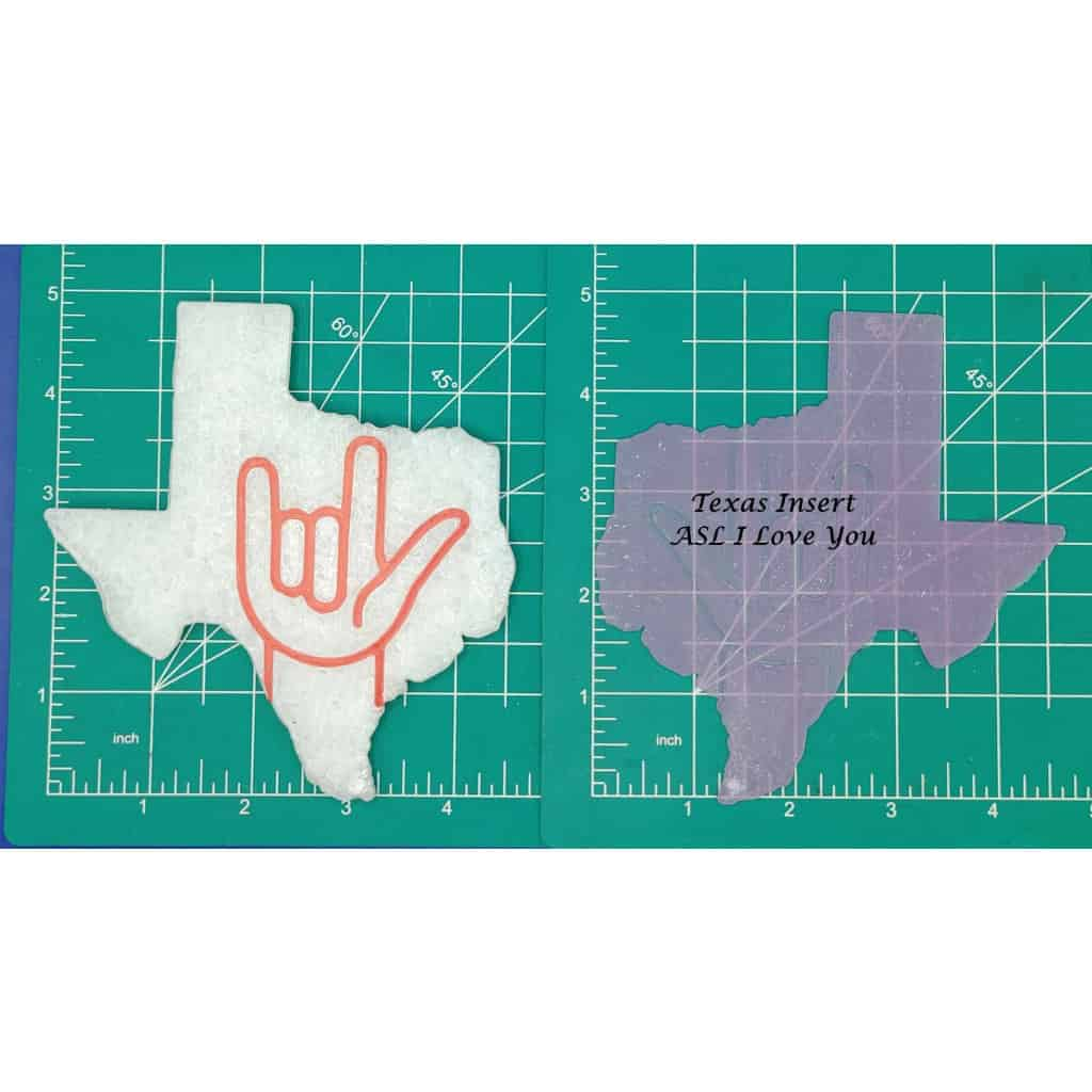 Texas Inserts - Silicone Freshie Mold - Silicone Mold