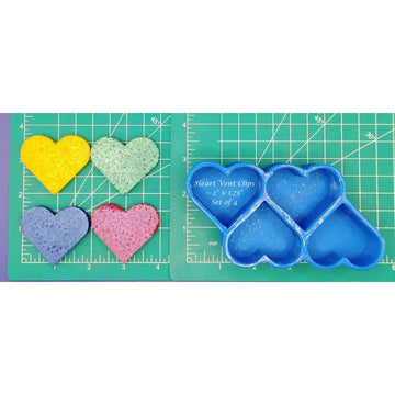 Heart Vent Clip tray - Silicone Freshie Molds