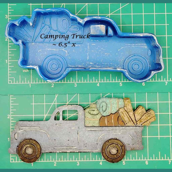 Camping Truck - Silicone Freshie Mold - Silicone Mold
