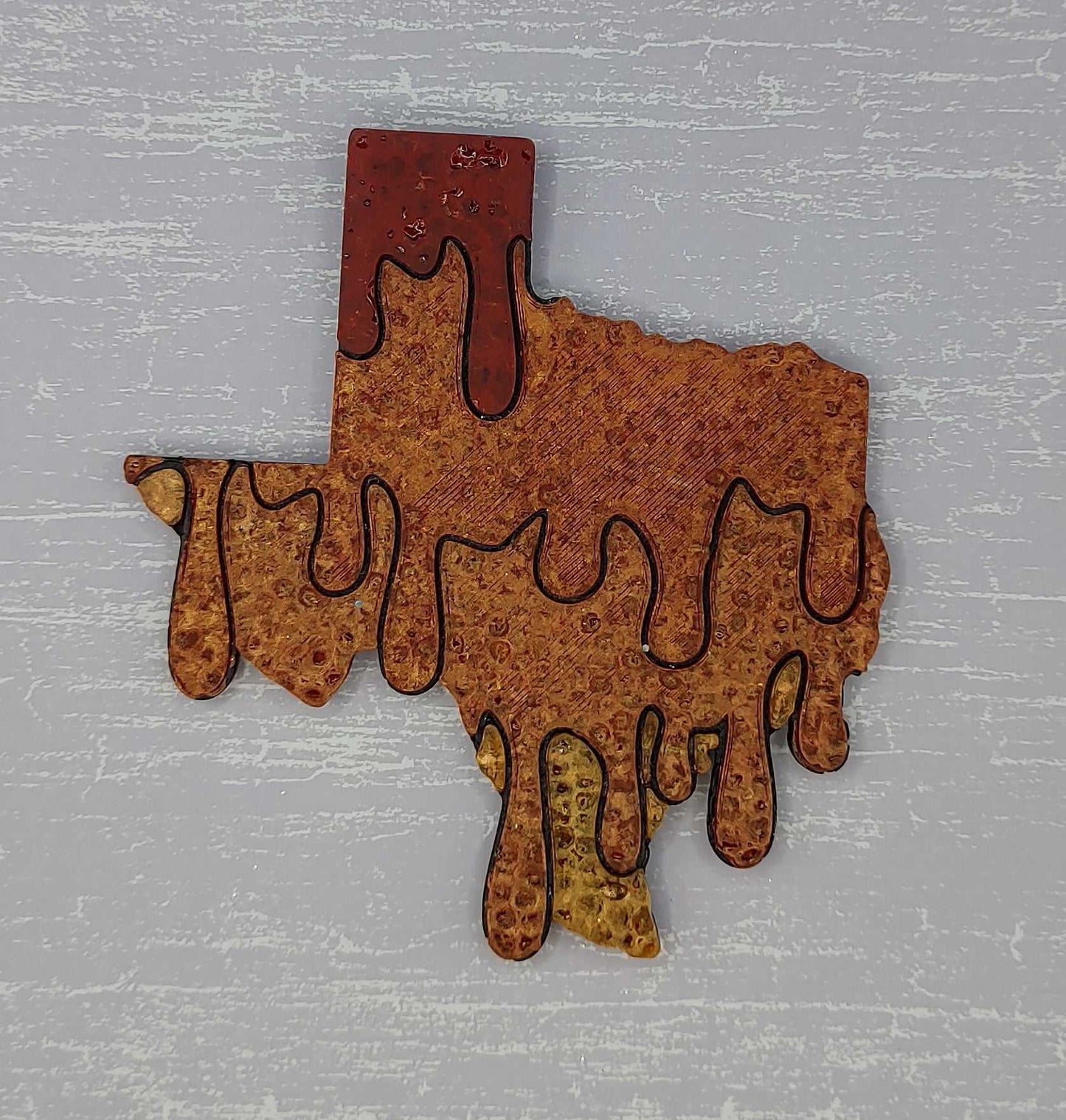 Melting State of Texas - Silicone Freshie Mold