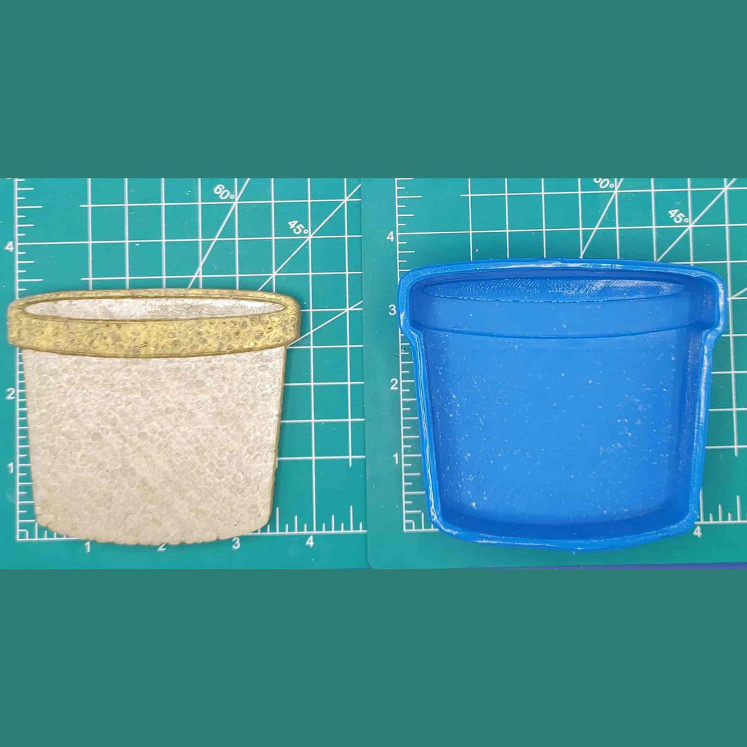silicone plant pot molds Container or flower pot - Silicone Freshie Mold