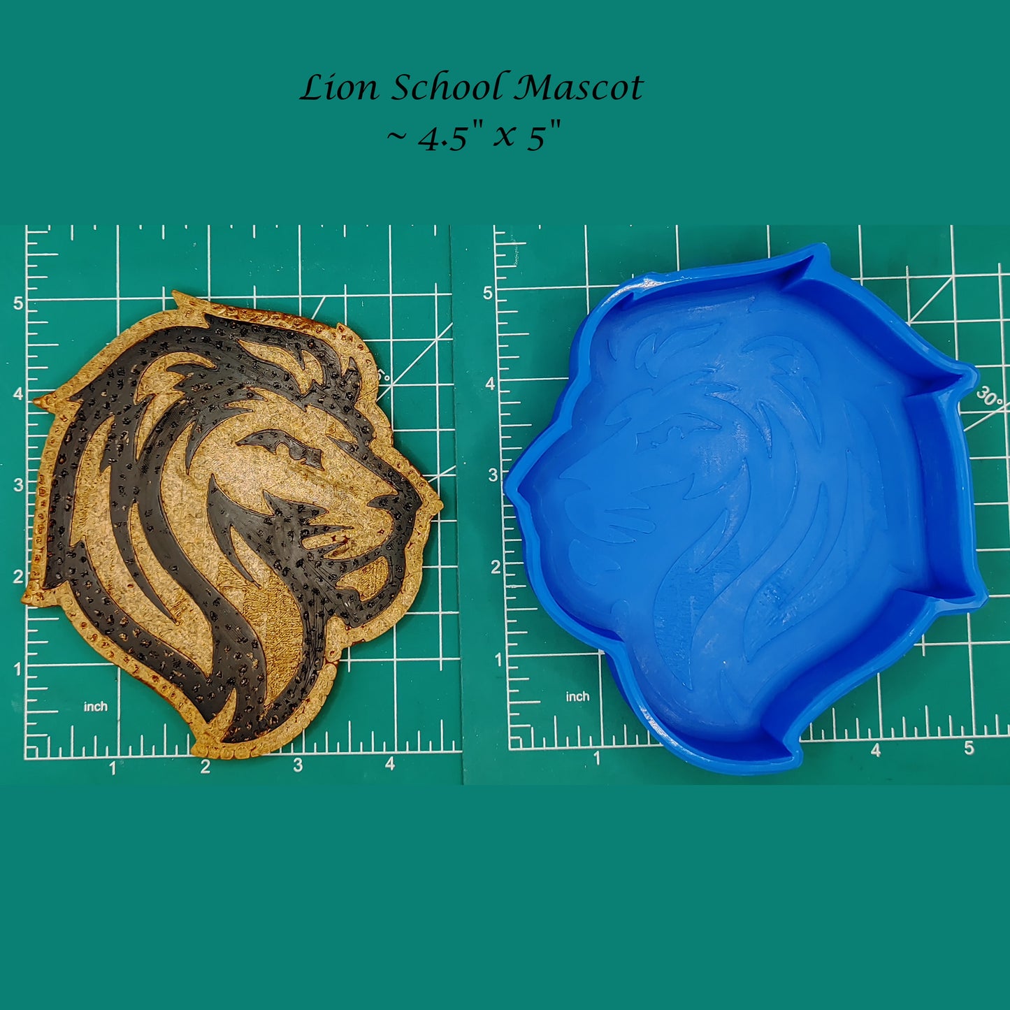 Lion School Mascot - Silicone Freshie Mold