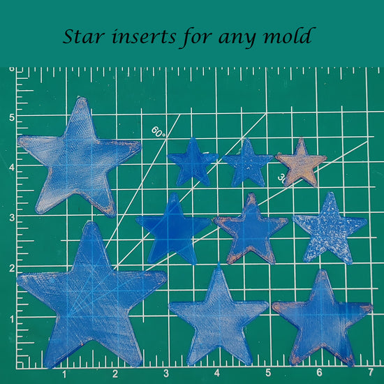 Star Inserts for any mold - Silicone Freshie Mold
