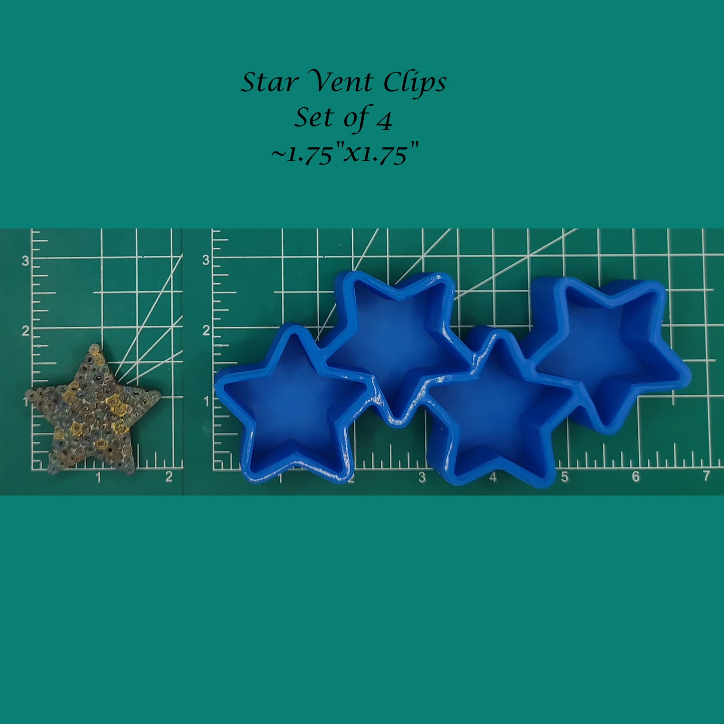 Star Vent Clip Tray - Silicone Freshie Mold