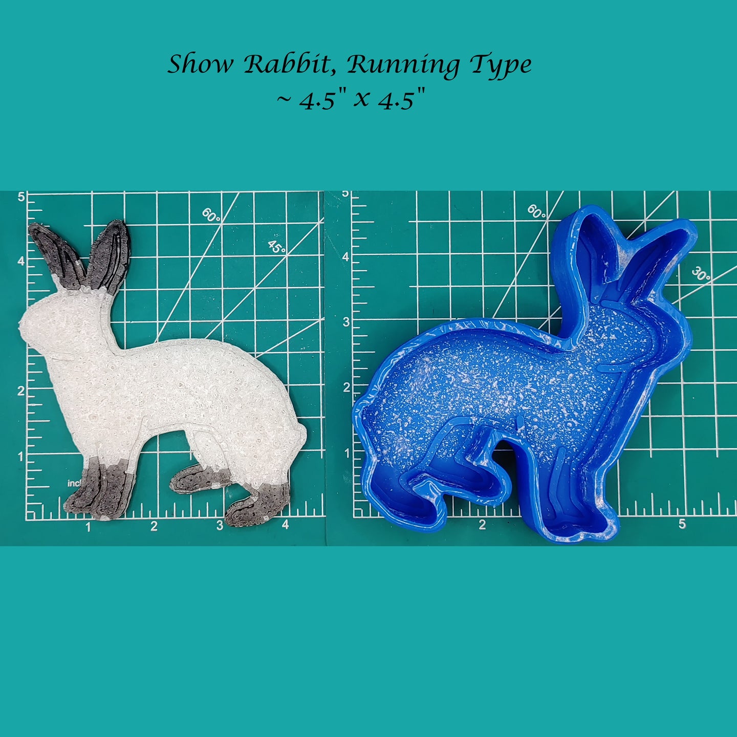 Show Rabbit - Running Type - Silicone freshie mold