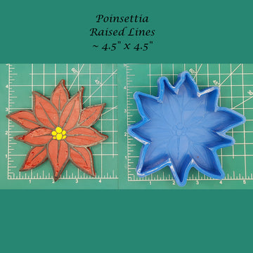 Poinsettia - Silicone freshie mold