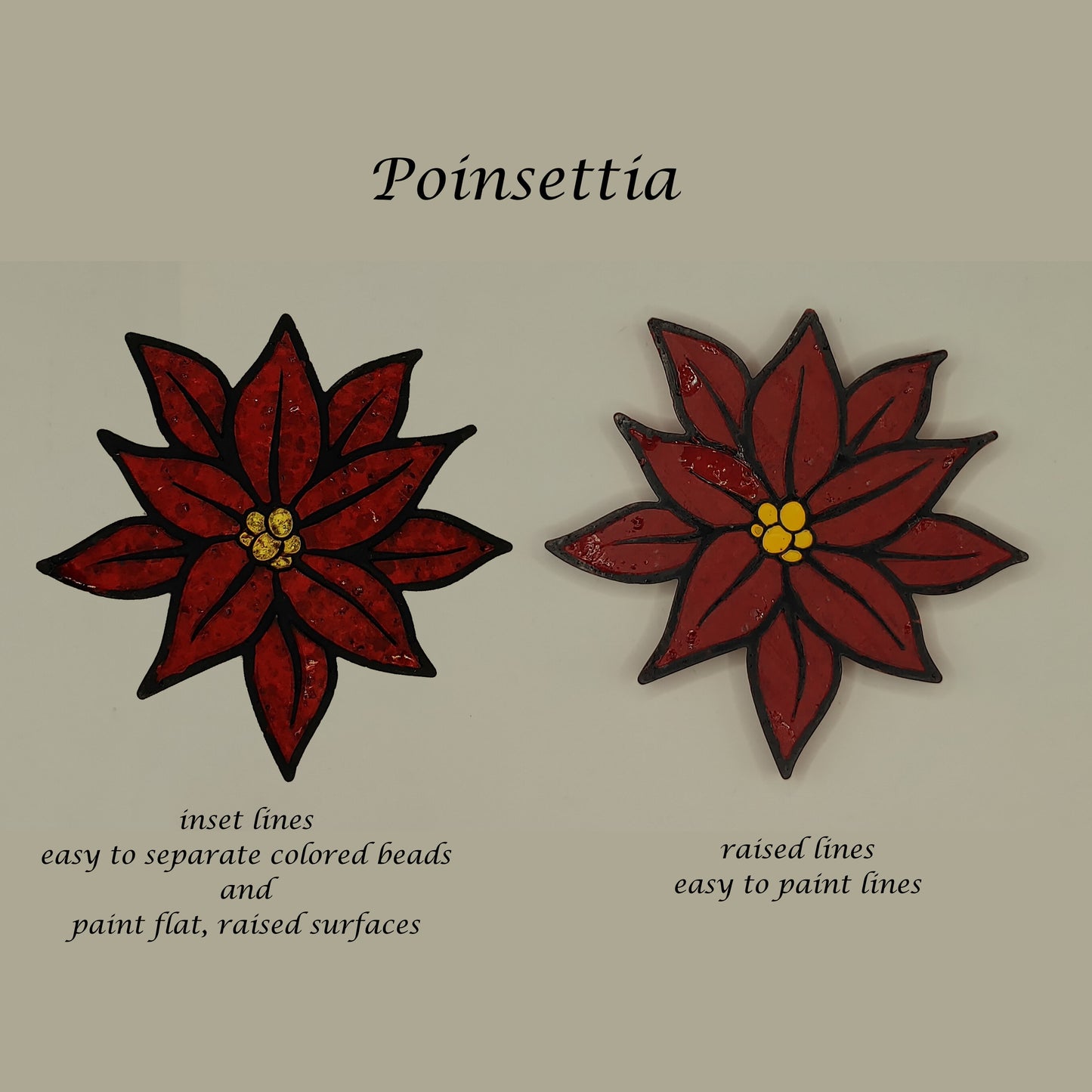 Poinsettia - Silicone freshie mold