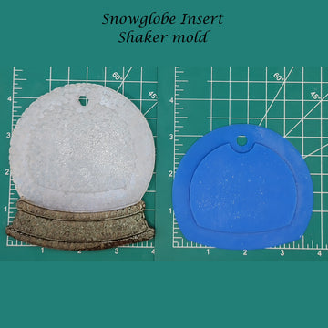Snowglobe shaker mold insert plastic covers