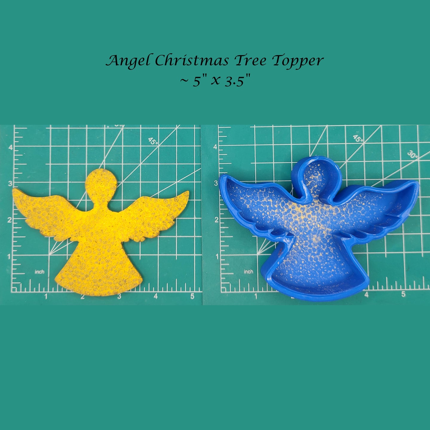 Angel Christmas Tree Topper Freshie Mold