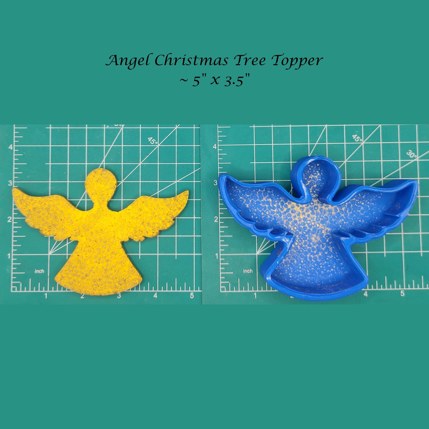 Angel Christmas Tree Topper Silicone Freshie Mold