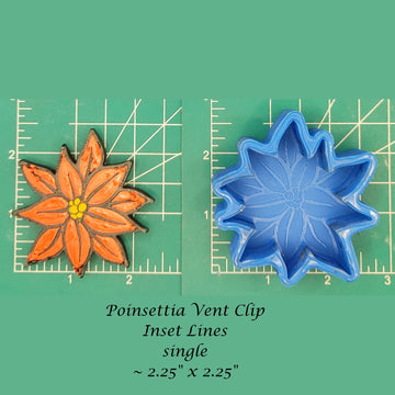 Poinsettia - Silicone freshie mold