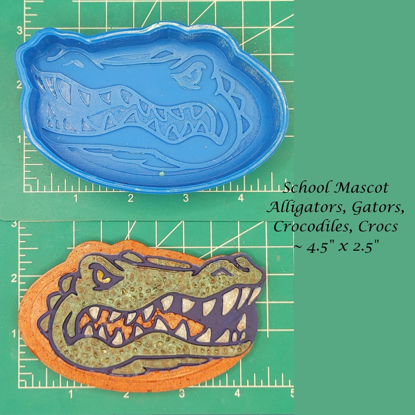 Alligators, Gators, Crocodiles, Crocs School Mascot - Freshie Mold