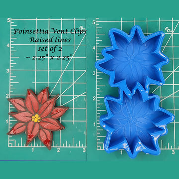 Poinsettia - Silicone freshie mold