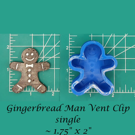 Gingerbread Man - Silicone Freshie Mold - Michelle's Creations TX