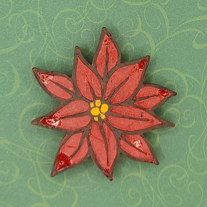 Poinsettia - Silicone freshie mold