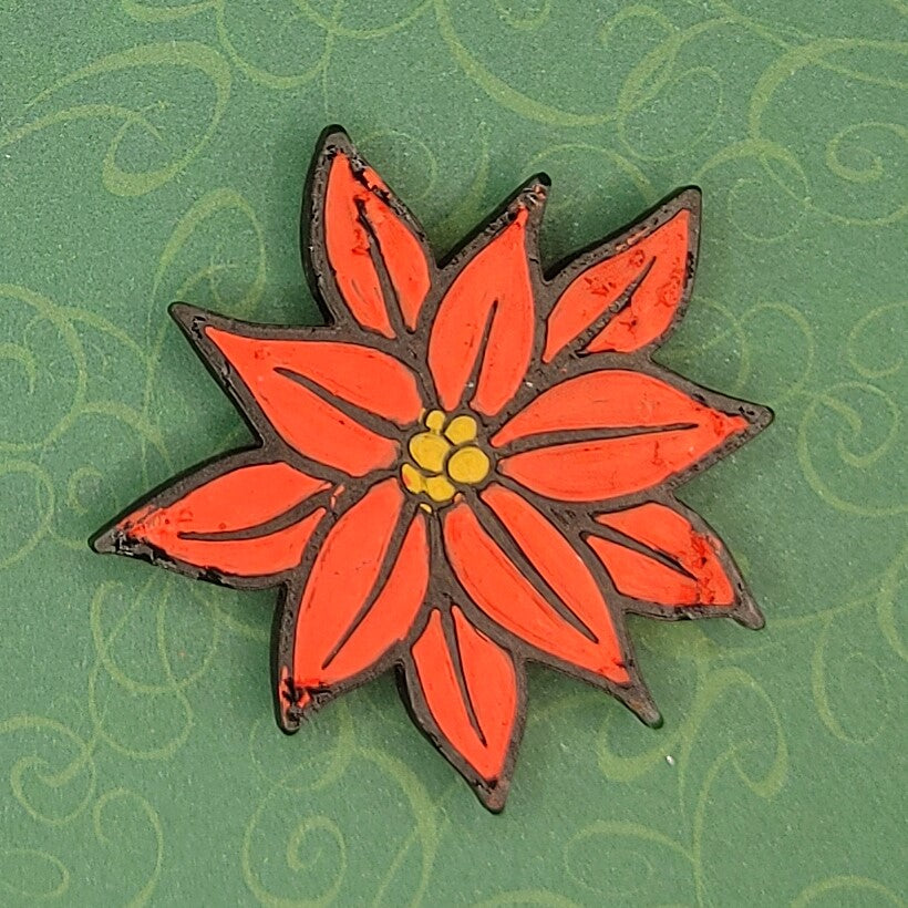 Poinsettia - Silicone freshie mold