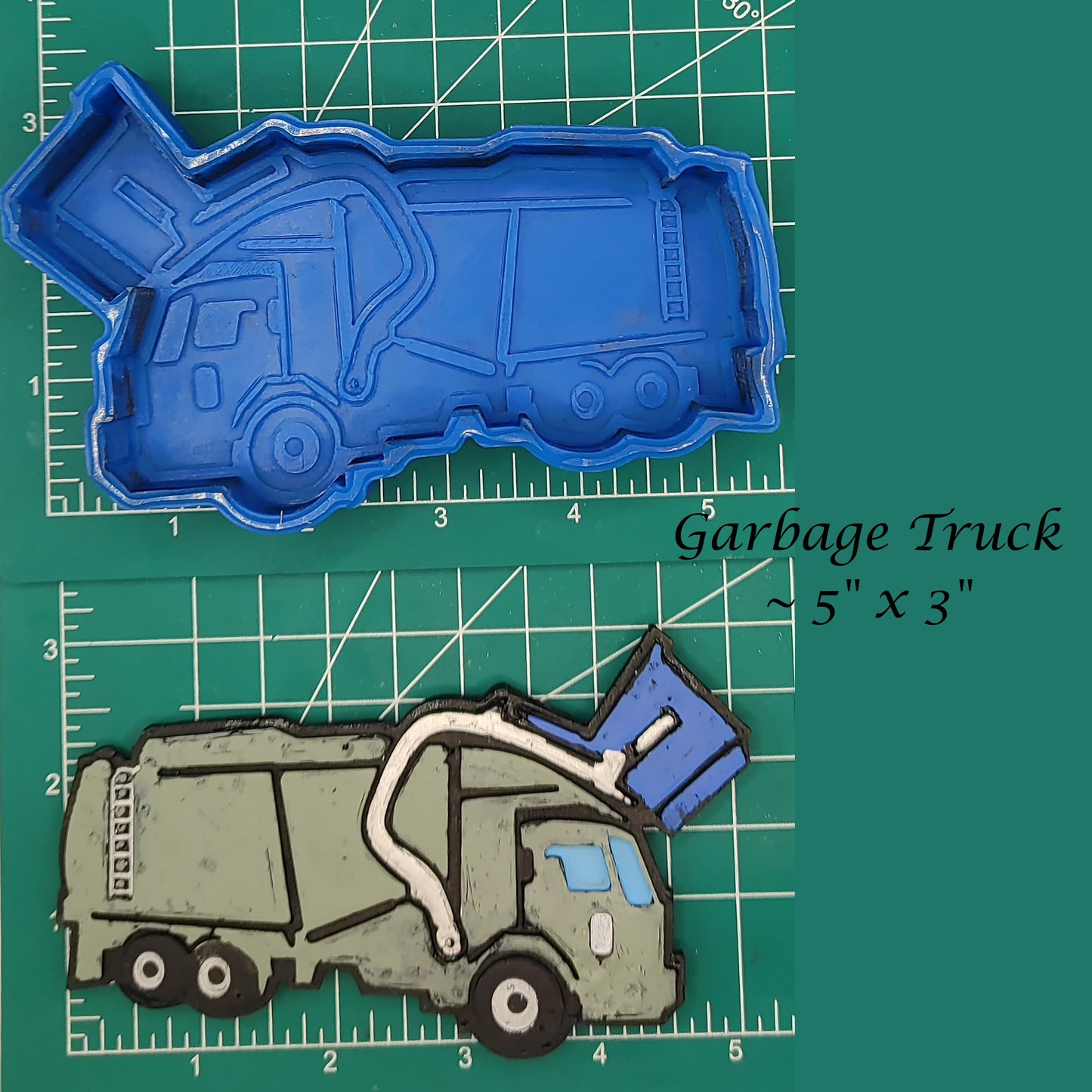 Garbage Truck - Silicone Freshie Mold