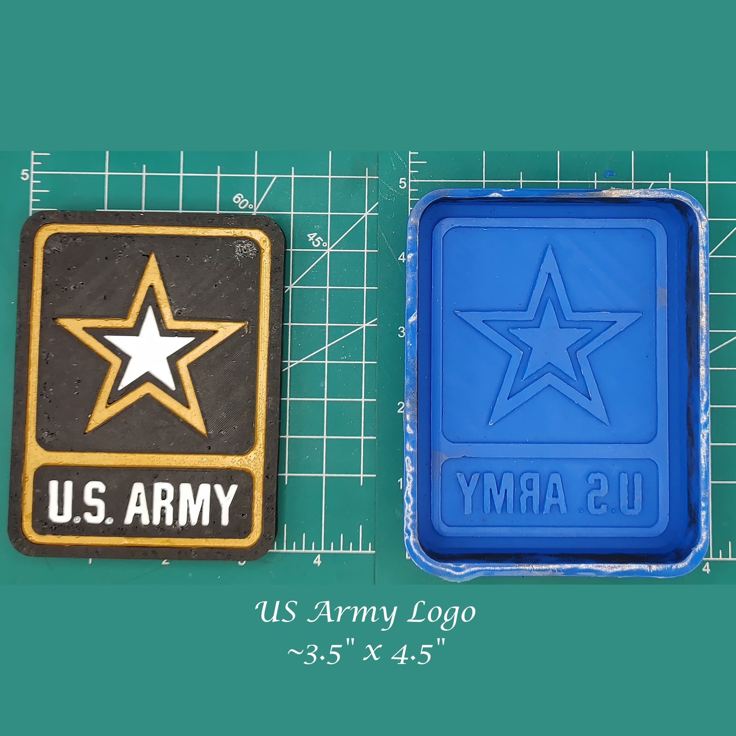 US Army Logo - Silicone Freshie Mold
