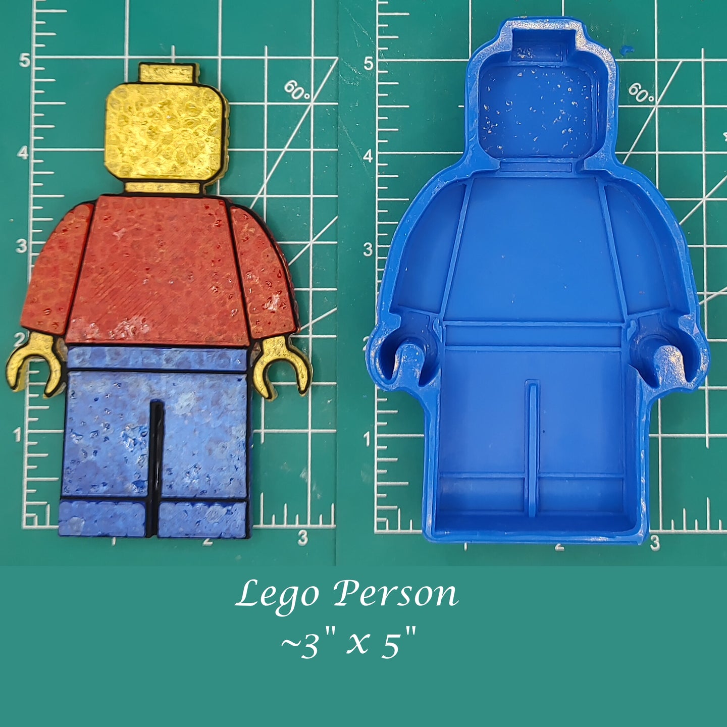 Toy Block Person - Silicone freshie mold