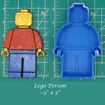 Toy Block Person - Silicone freshie mold