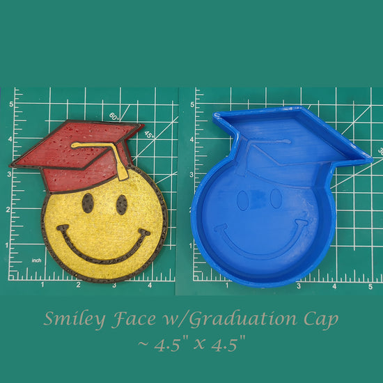 Smiley Graduate - Silicone freshie mold