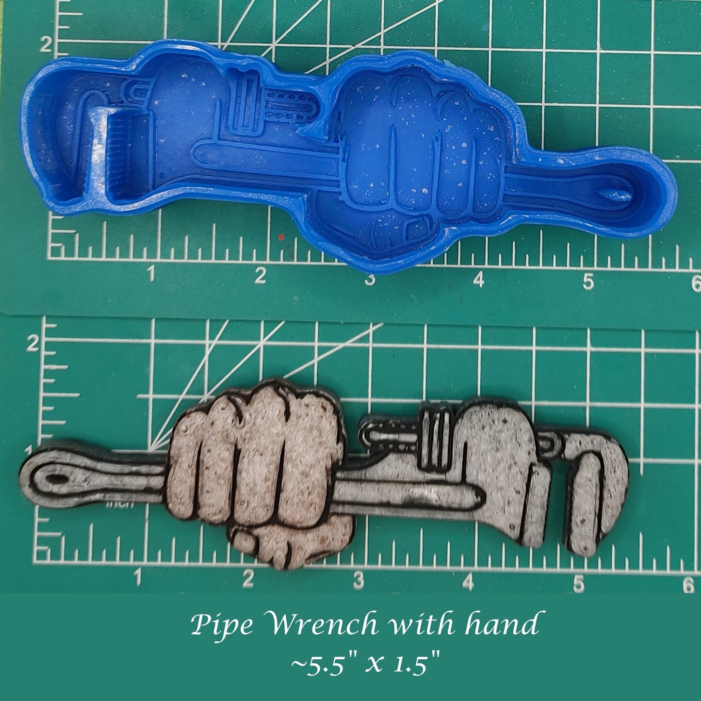 Pipe Wrench -Silicone Freshie Mold