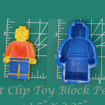 Toy Block Person - Silicone freshie mold