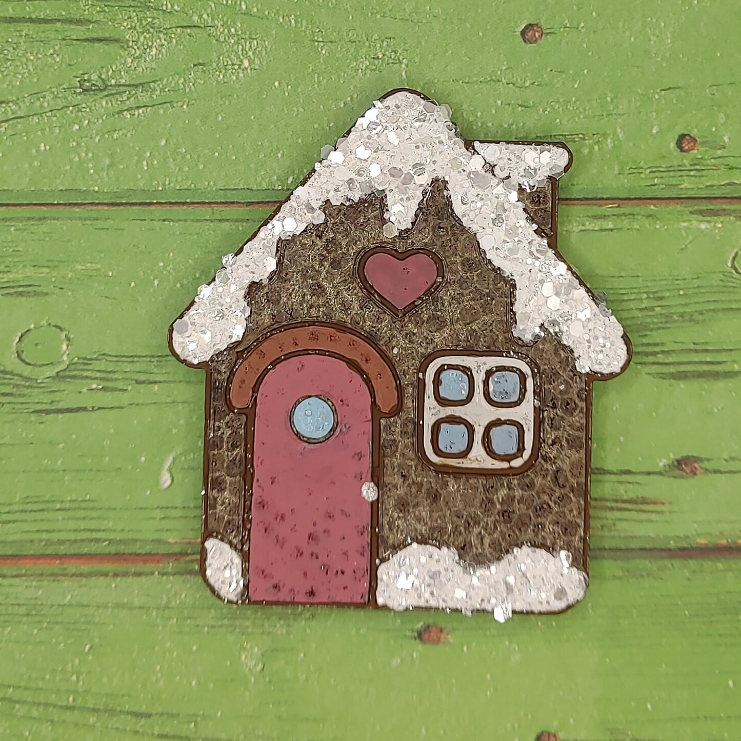 Valentine's Day Gingerbread House - Silicone Freshie Mold