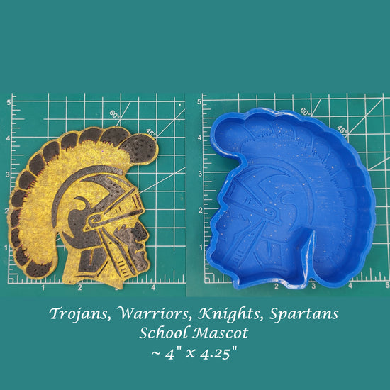 Trojans, Knights, Warriors, Spartans School Mascot - Silicone Freshie Mold