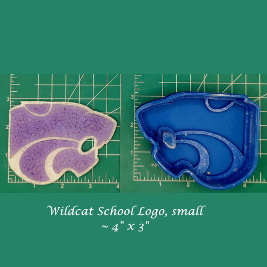 Wildcat Bobcat Cougar Panther Bearcat School Mascot- Silicone Freshie Mold - Michelle's Creations TX