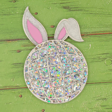 Disco Ball with bunny ears - Silicone freshie mold