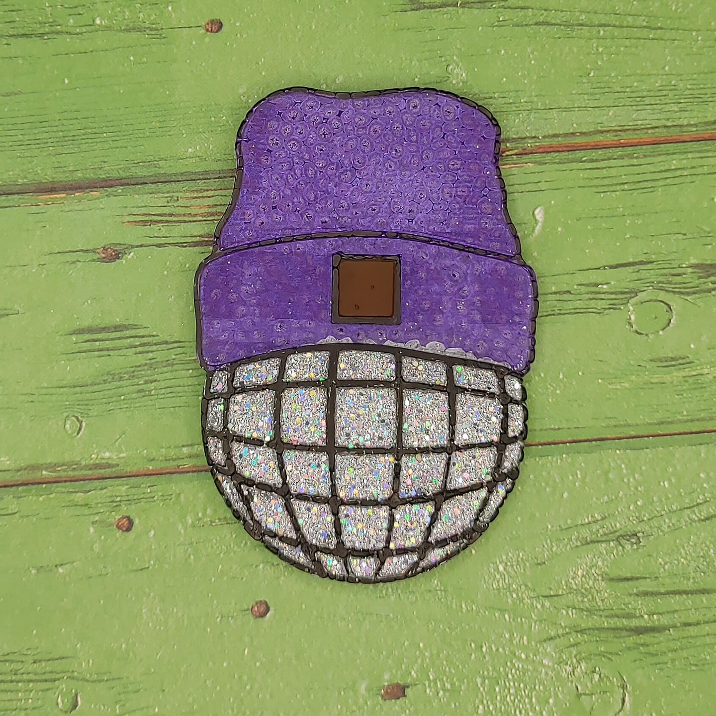 Disco Ball with beanie - Silicone freshie mold