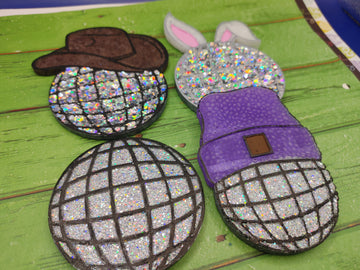 Disco Ball with beanie - Silicone freshie mold