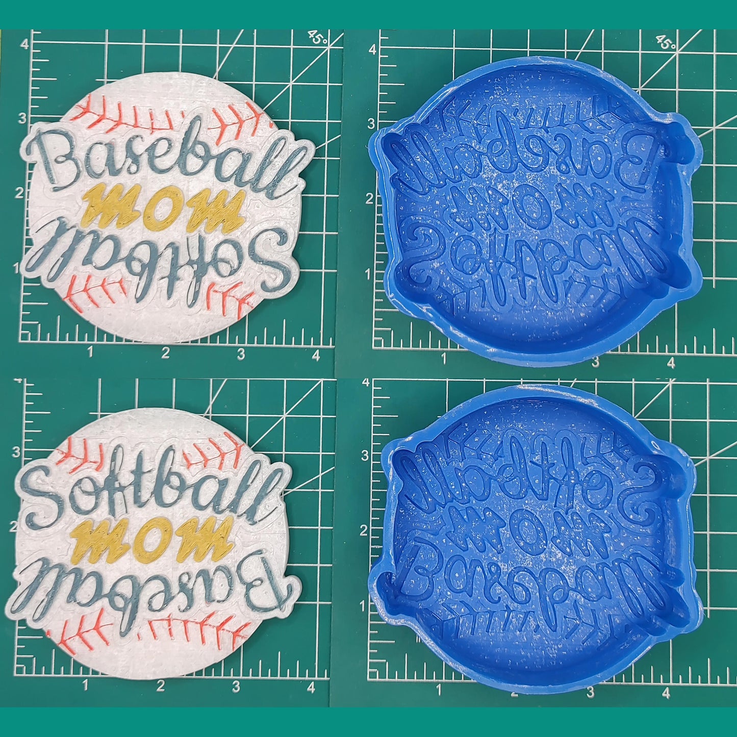 Baseball and Softball Mom - Silicone Freshie Mold