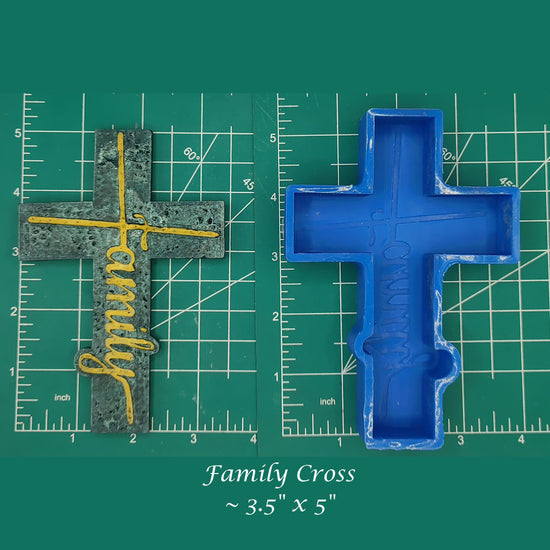 Family Cross - Silicone Freshie Mold
