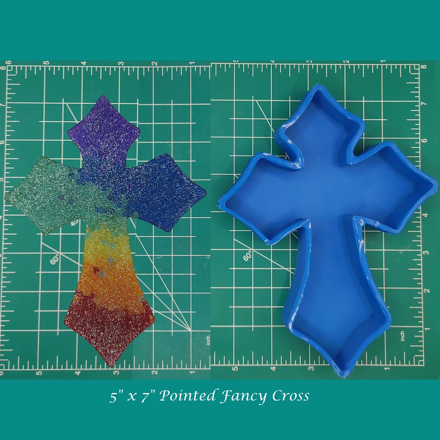 Pointy Cross -  Silicone Resin mold or Freshie Mold - Michelle's Creations TX