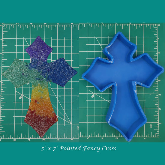 Pointy Cross - Silicone Resin mold or Freshie Mold