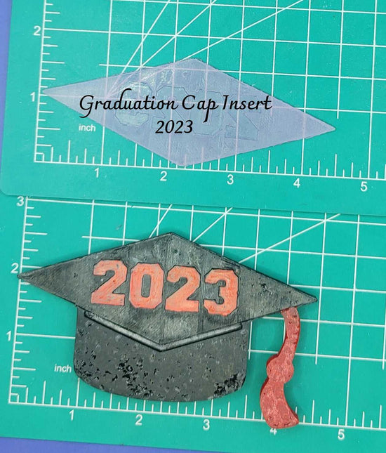 Graduation Cap and Inserts - Silicone Freshie Mold
