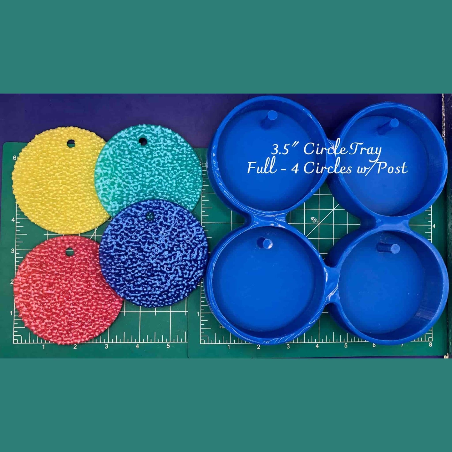 3.5" Circle Tray - Silicone Freshie Mold - Silicone Mold