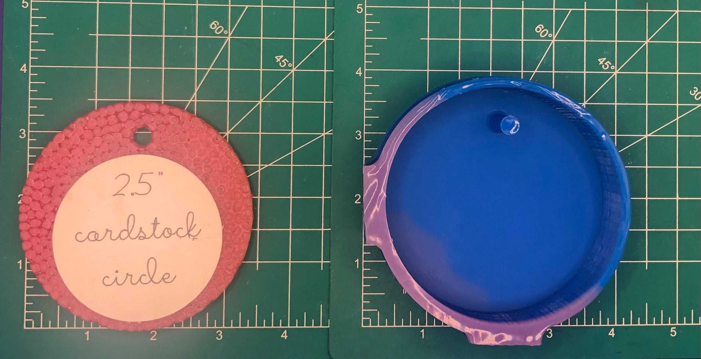 3.5" Circle Tray - Silicone Freshie Mold