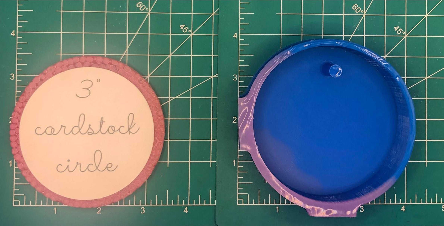 3.5" Circle Tray - Silicone Freshie Mold