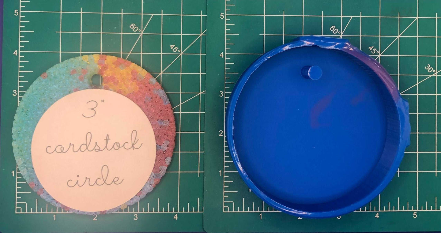 4" Circle Tray - Silicone Freshie Mold