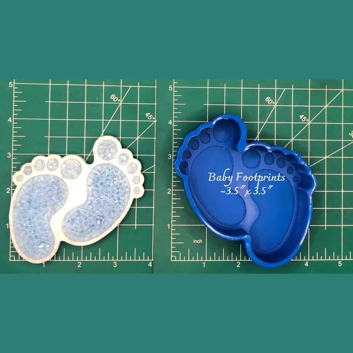 Baby Footprints - Silicone Freshie Mold - Silicone Mold