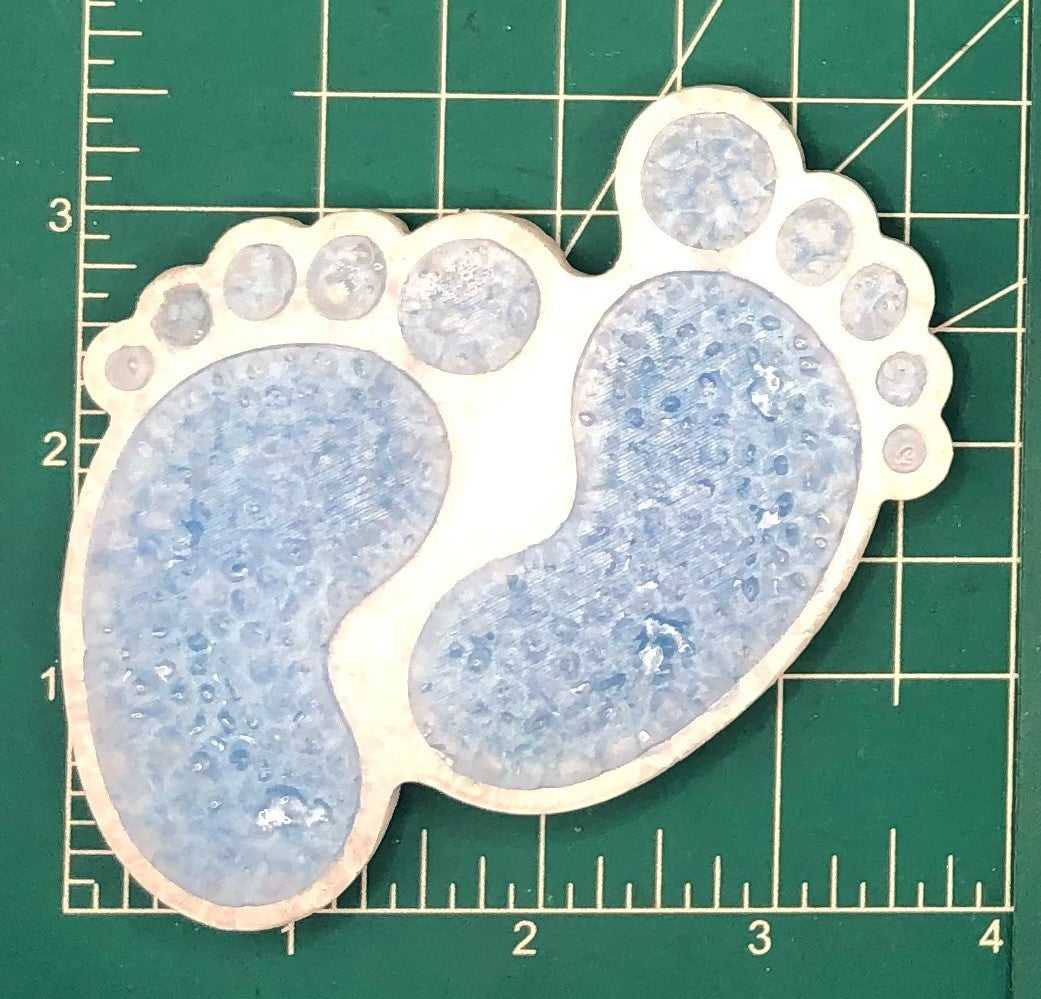 Baby Footprints - Silicone Freshie Mold
