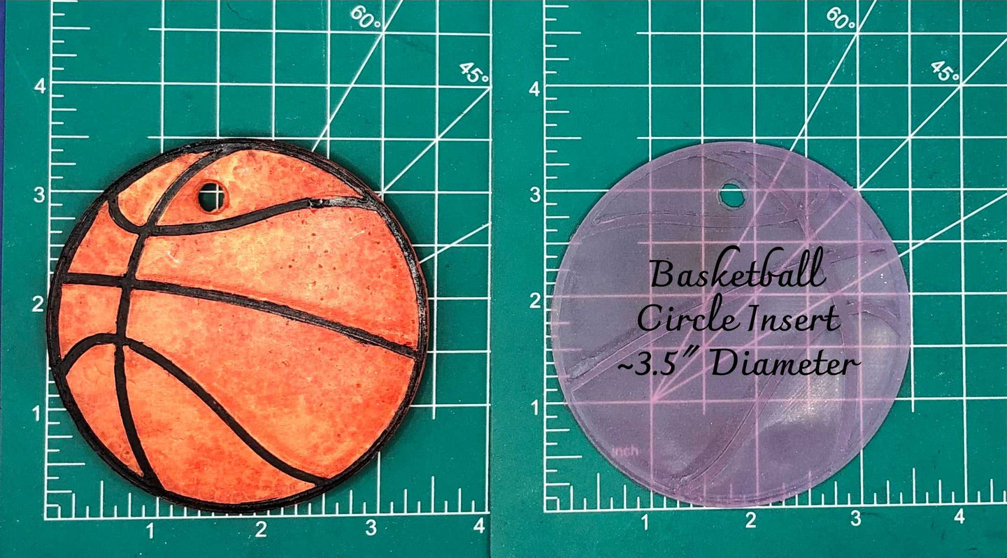 3.5" Circle Sports Ball Inserts - Silicone Freshie Mold